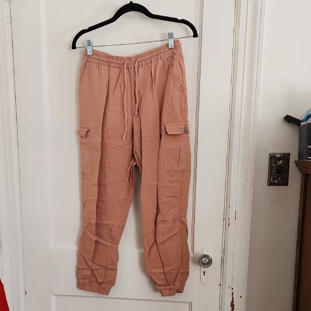 Love Tree Men's Peach Cargo Pants